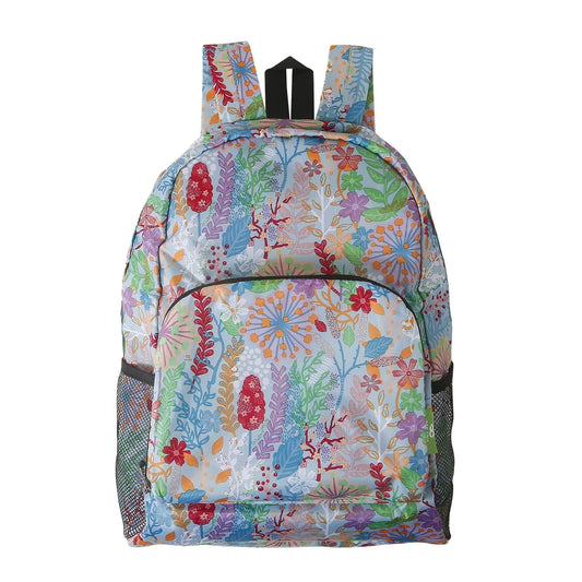 Eco Chic foldable lightweight backpack made from recycled plastic bottles