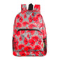 Eco Chic Foldable Backpack, Lightweight Reusable Travel Backpack, Grey Poppy