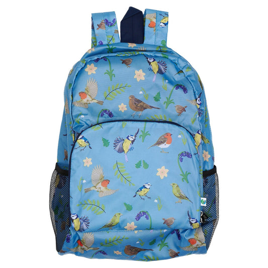 Eco Chic foldable lightweight backpack made from recycled plastic bottles