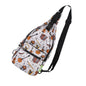 Eco Chic lightweight foldable crossbody bag in ditsy print made from recycled plastic bottles