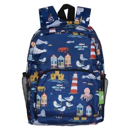 Eco Chic mini foldable backpack made from recycled plastic bottles rPET material