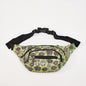 Eco Chic Waterproof Foldable Bum Waist Bag 100% RPET Material - Cute Sheep Green