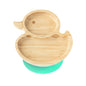 Eco Rascals Baby & Toddler Bamboo Suction Plate, Duck Green