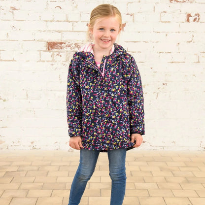 Little Lighthouse Freya Coat, Navy Floral