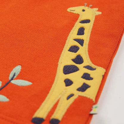 Frugi Easy On Dress – Orange Safari