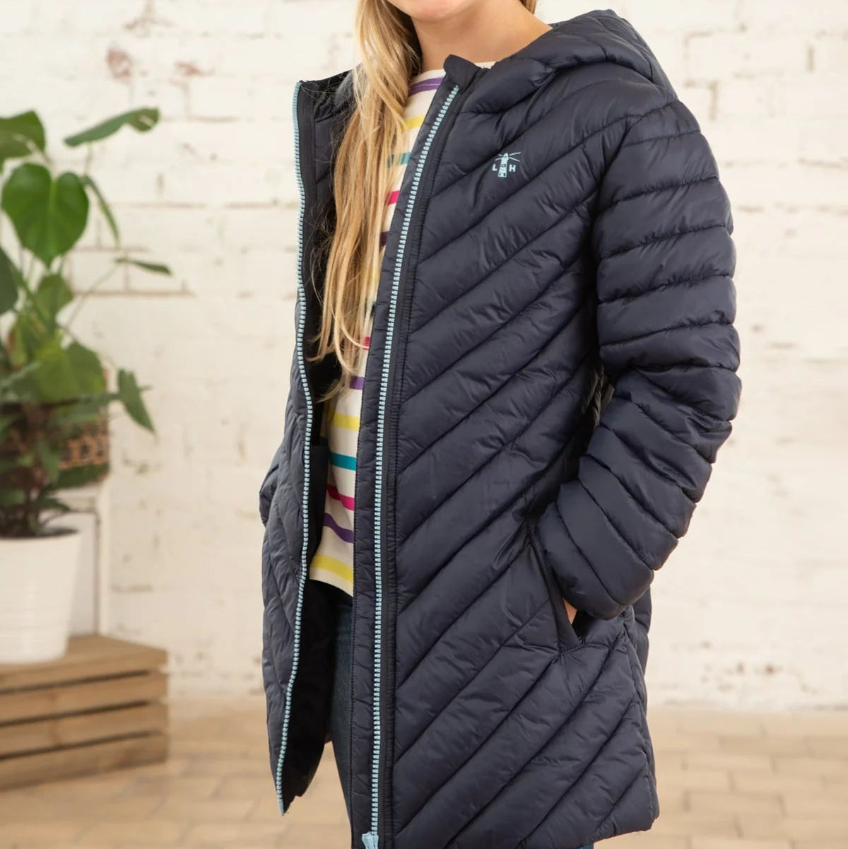 Little Lighthouse Georgia Coat – Navy