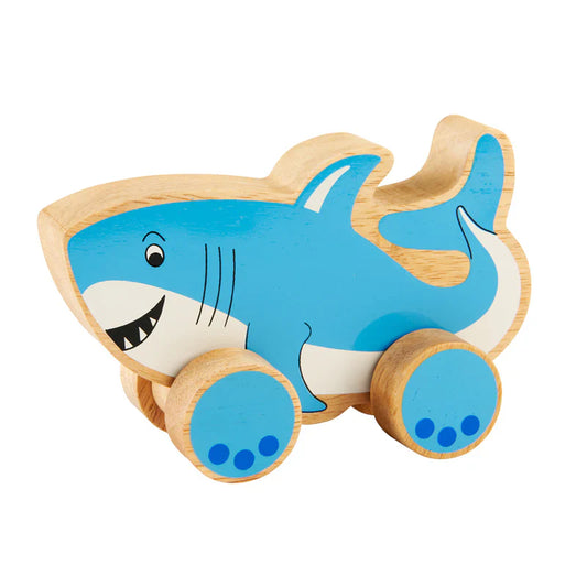 Shark Wooden Push Along