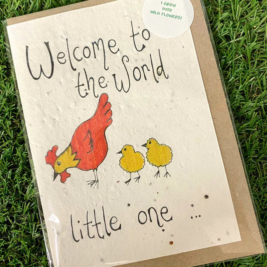 Seed Greeting Card, Welcome to the World