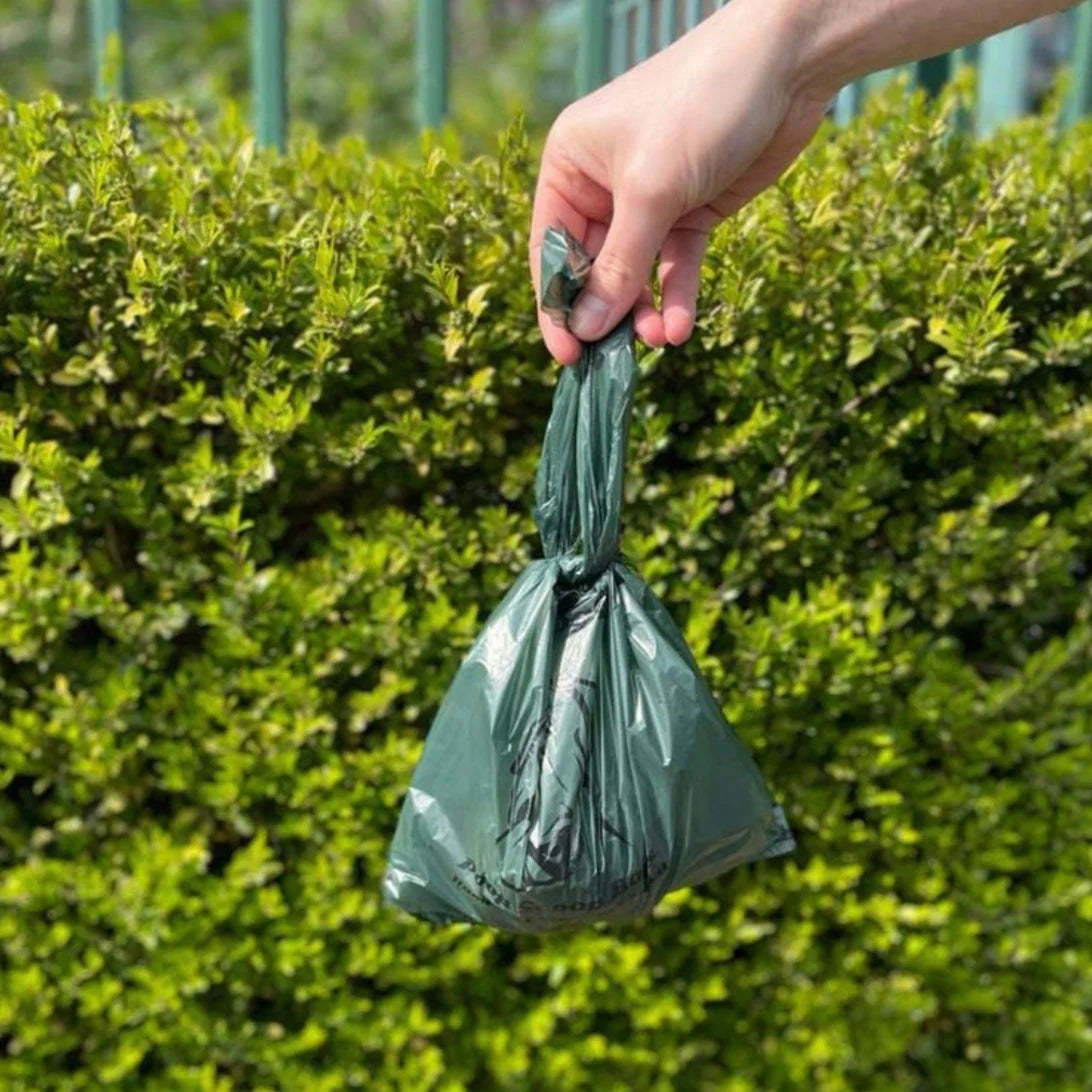 Handled Eco Friendly Poo Bags x100