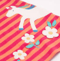 Dolcie Dress, Cantaloupe Stripe/Horse