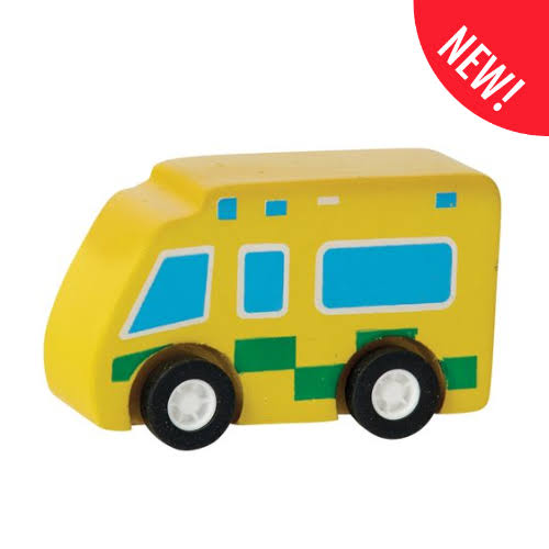 Lanka Kade Mini Wheels Wooden Vehicles – Fair Trade Wooden Toy Cars & Emergency Vehicles - Mini Wheels