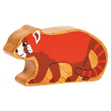 Lanka Kade Natural Wooden Red Panda