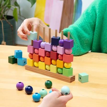 Block Design Four in a Row – Rainbow