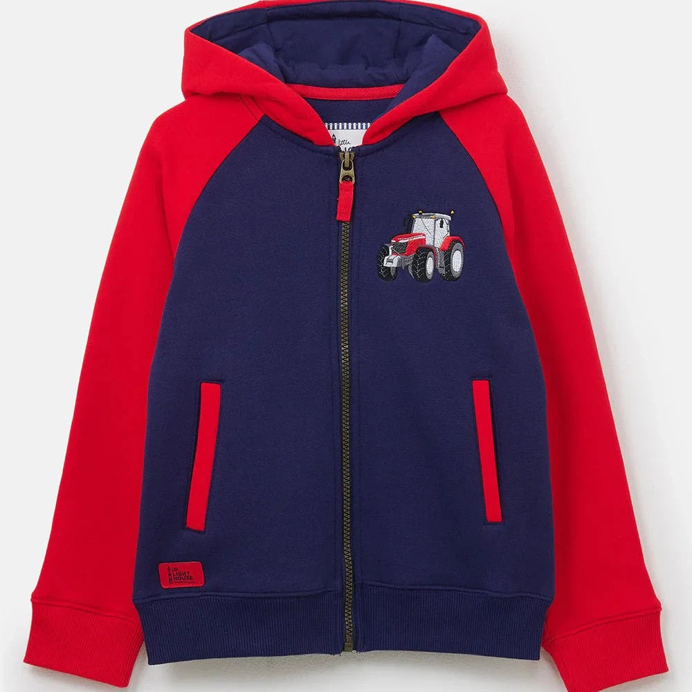 Little Lighthouse Jackson Full Zip Hoody, Red Tractor