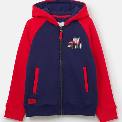 Little Lighthouse Jackson Full Zip Hoody, Red Tractor