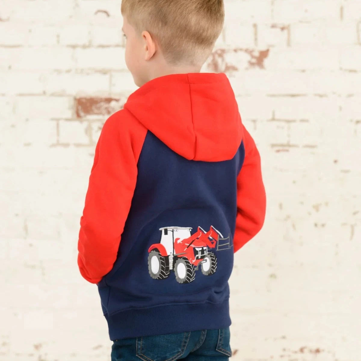 Little Lighthouse Jackson Full Zip Hoody, Red Tractor