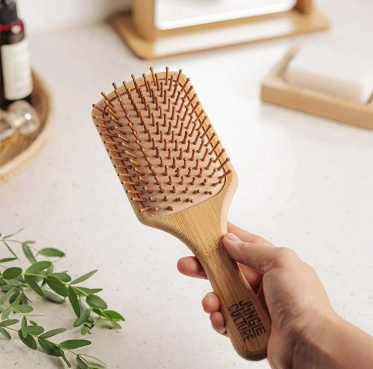 Jungle Culture Bamboo Paddle Hairbrush – Eco Friendly Hair Brush