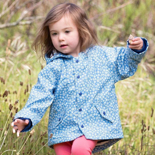 Blue Daisy Splash Coat