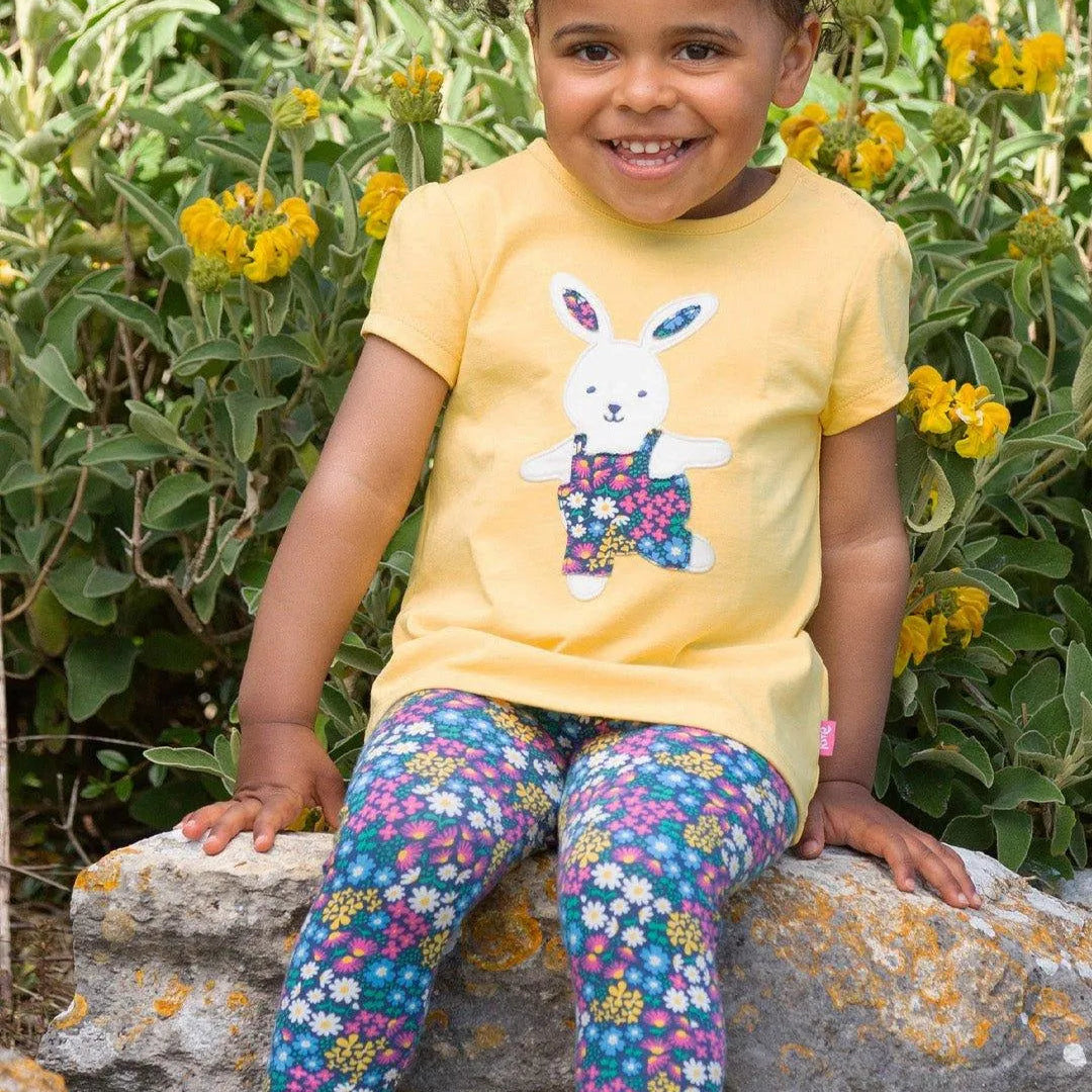 Kite Flower Patch Bunny Tunic – Organic Cotton Kids Top