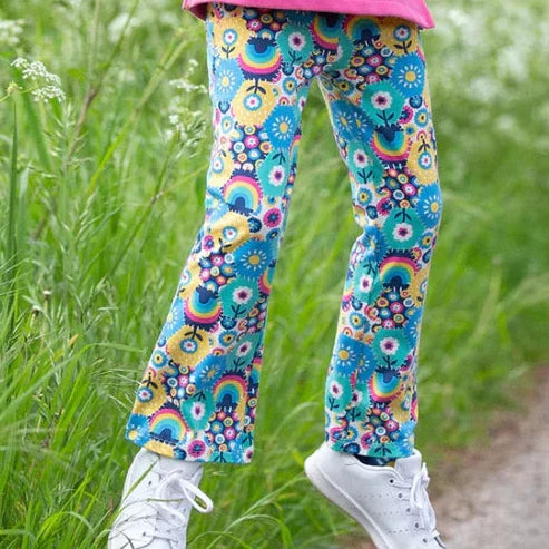 Kite Patchwork Planet flared leggings in organic cotton