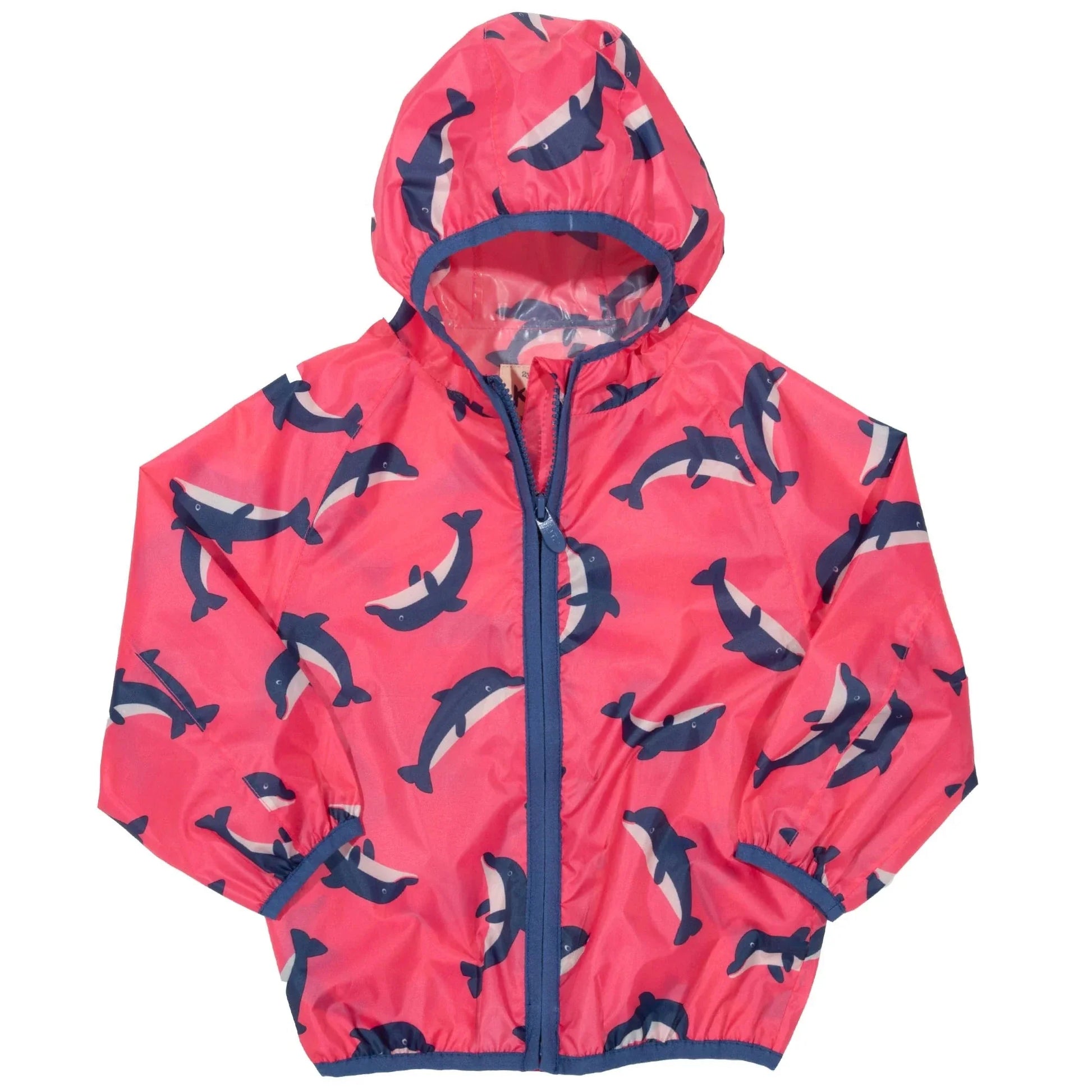 Kite Puddlepack Jacket in Pink Dolphin design