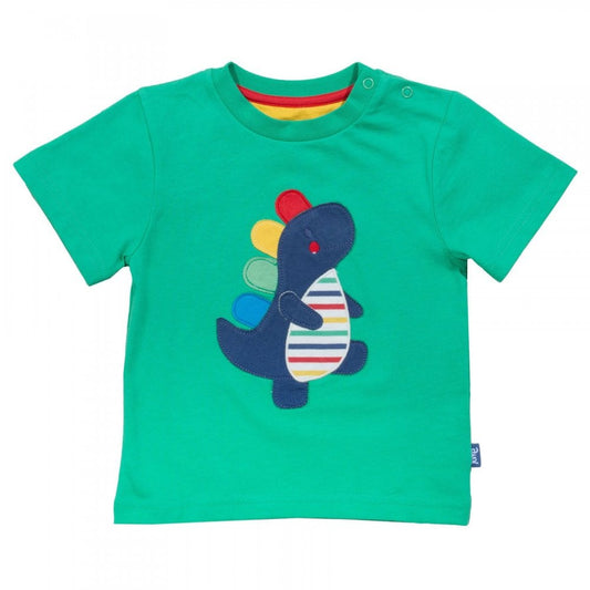 Kite Rainbow Rex t-shirt in clover green organic cotton