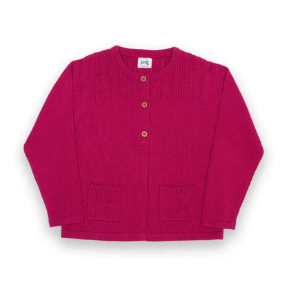 Kite Clothing Together Cardigan – Berry | Organic Cotton Kids Cardigan