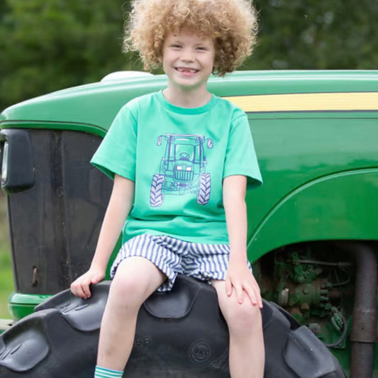 Kite tractor time tshirt for kids