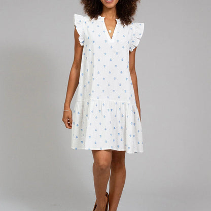 Kite Clothing Ladies Broadwey Seersucker Dress Pineapple Polka – Organic Cotton Summer Dress