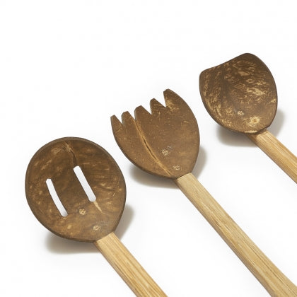 Lanka Kade Coconut Shell utensil playset
