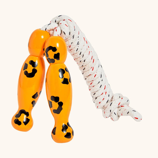 Lanka Kade natural wooden Leopard skipping rope