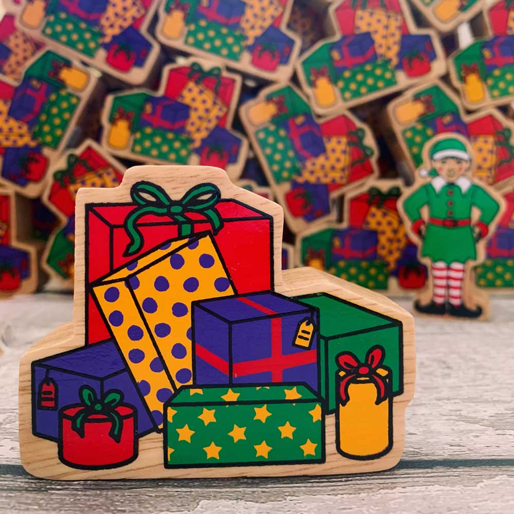 Lanka Kade Christmas Present Wooden Toy – Wooden Stack of Presents