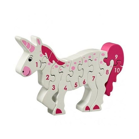Lanka Kade Unicorn Wooden Number Jigsaw