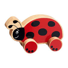 Lanka Kade Wooden Ladybird push along toy