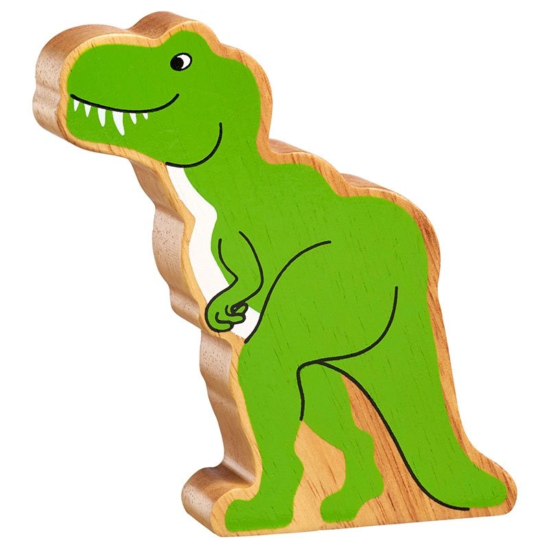 Natural Wooden Green T Rex