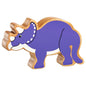 Lanka Kade Natural Wooden Purple Triceratops
