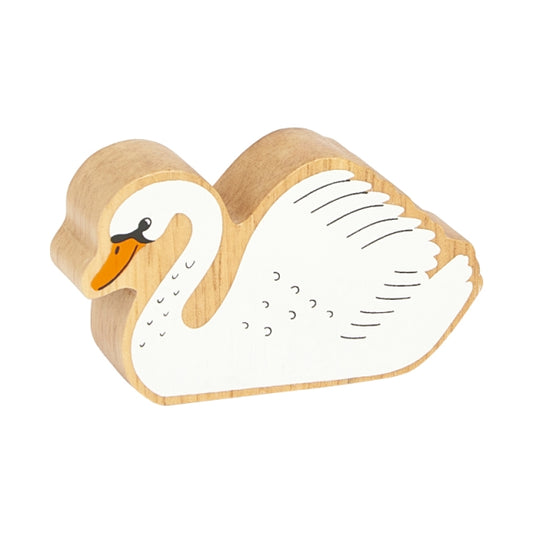 Lanka Kade wooden white swan