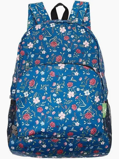 Eco Chic Foldable Backpack, Lightweight Reusable Travel Backpack