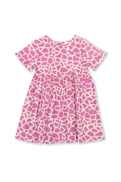 Kite Giraffe Print Dress – Organic Cotton Kids Dress