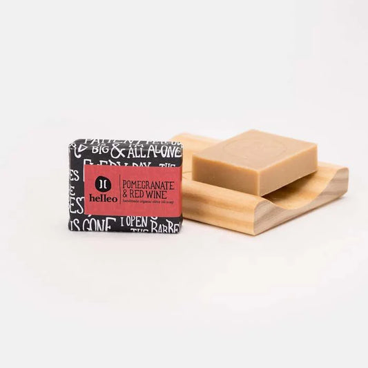 Mini Olive Oil Soap, Pomegranate & Red Wine, 30g