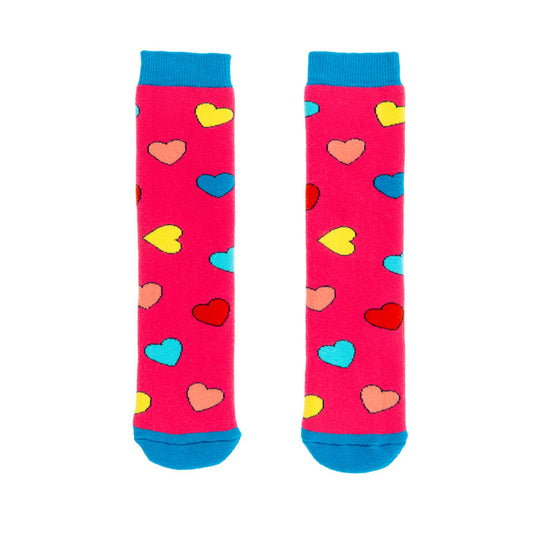 Welly Socks, Hearts, 3-6y