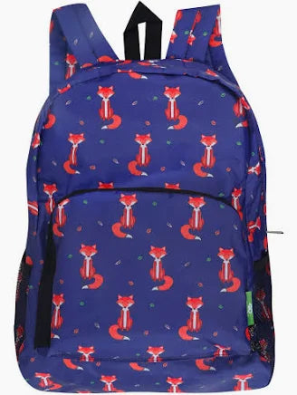 Eco Chic Foldable Backpack, Lightweight Reusable Travel Backpack