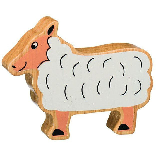 Natural Wooden White Sheep