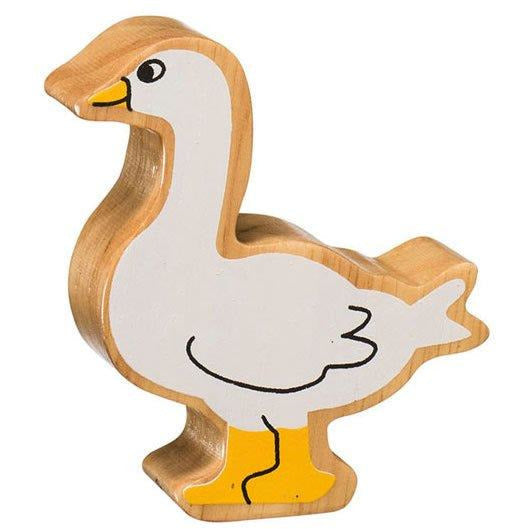 Natural Wooden White Goose