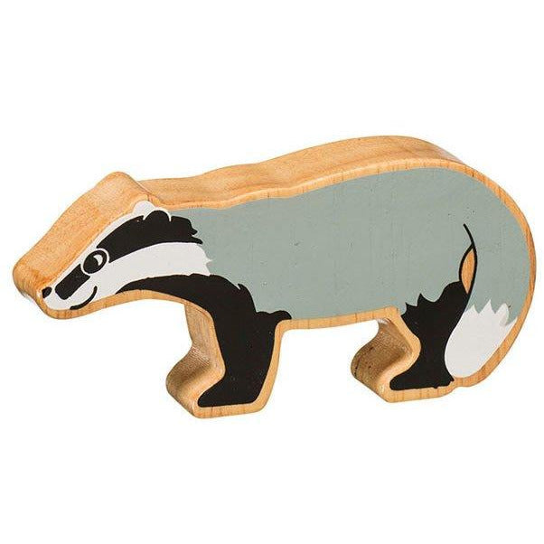 Natural Wooden Grey Badger