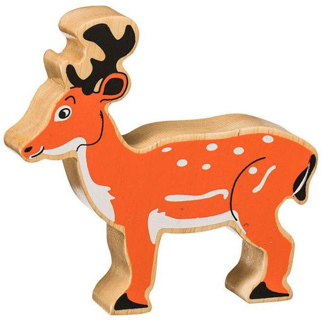 Natural Wooden Orange Deer