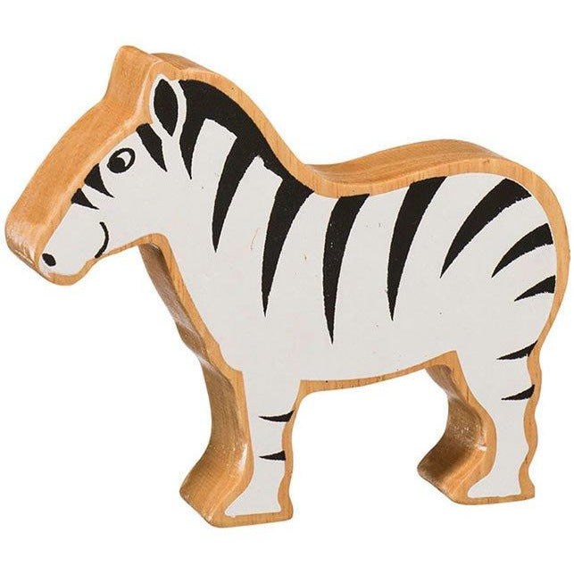 Natural Wooden Black & White Zebra