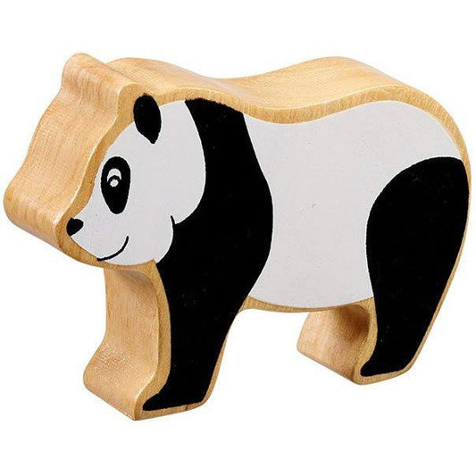 Natural Wooden Black & White Panda