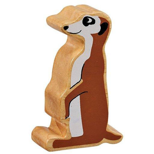 Natural Wooden Brown Meerkat