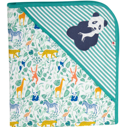Piccalilly Organic Cotton Hooded Baby Blanket – Soft Organic Baby Wrap